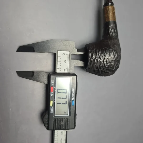 MBSD Briars by Piero Vitale Black Rusticated Author w/ Zebrawood, Briar Pipe, New - Image 13