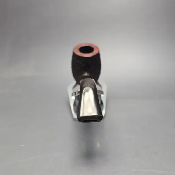 James Upshall Bark Group 6 Partially Rusticated Bent Billiard Estate Briar Pipe, Unsmoked - Image 5
