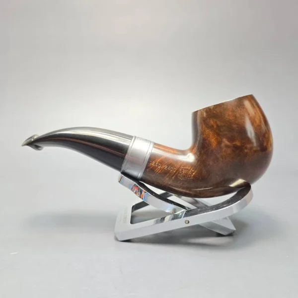 Peterson 160th Anniversary Pat. B Dark Smooth Bent Billiard Briar Pipe, New - Image 5