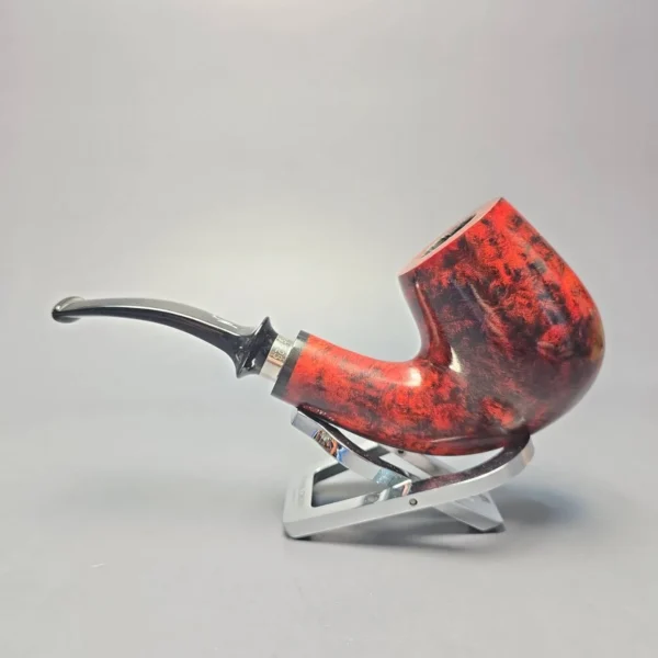 Nording Giant Classic A Smooth Bent Billiard w/ Silver Estate Briar Pipe, Unsmoked - Image 4