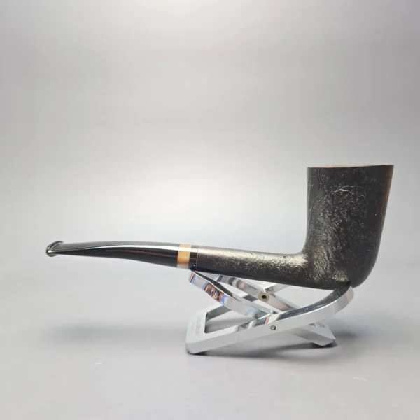 4th Generation (by Bruno Nuttens) 10th Anniversary Sandblasted Stacked Dublin Estate Briar Pipe, Unsmoked - Image 4