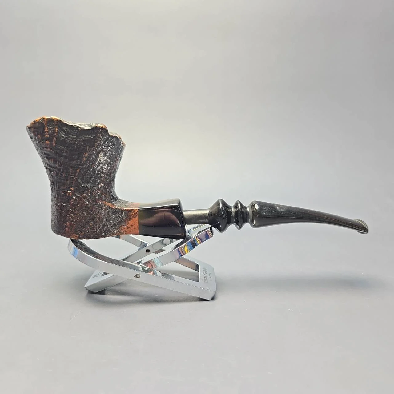 Ben Wade (Preben Holm) Danish Hand Model 100 Sandblasted Freehand Sitter Estate Briar Pipe, Danish Estates - Image 2