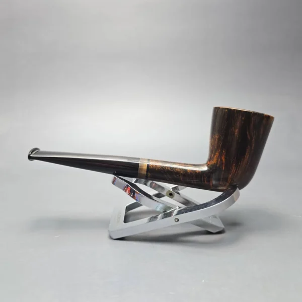 Herriot Pipes Smooth "Bell" Dublin w/ Horn Handmade Briar Pipe, New - Image 4
