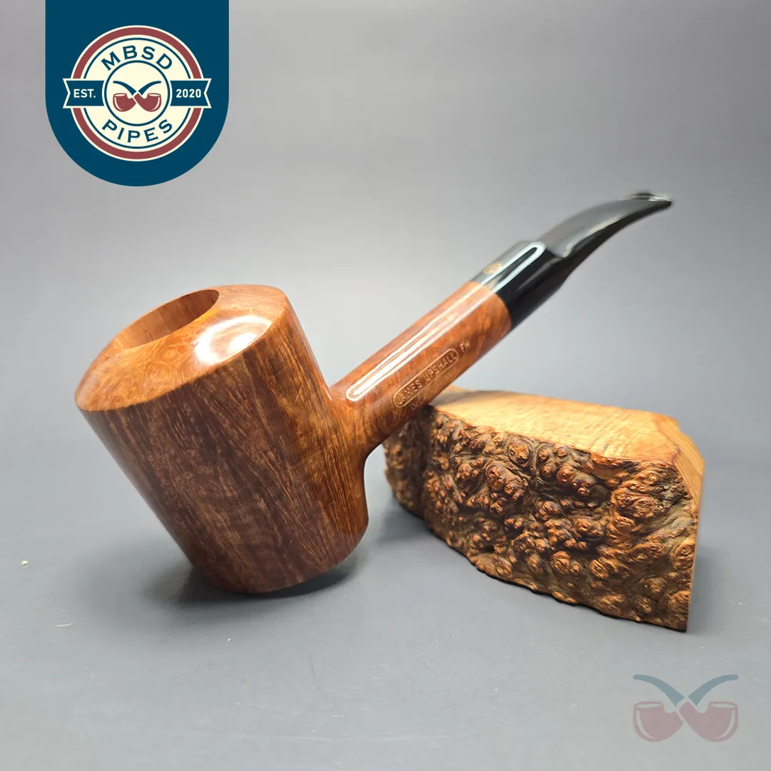 James Upshall Empire Old England XXL Smooth Poker Estate Briar Pipe, Unsmoked