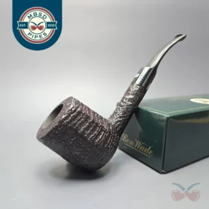 Ben Wade (Peter Wilson) XL Sandblasted Panel Billiard Estate Briar Pipe, Unsmoked