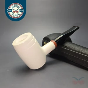 MBSD Meerschaum Deluxe Smooth "Whittler" Poker with Briar-Mortise (New)