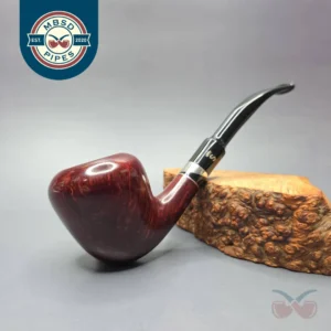 Stanwell (Pre-2010) Black 'n Silver 30 Smooth Peewit Estate Briar Pipe, Unsmoked