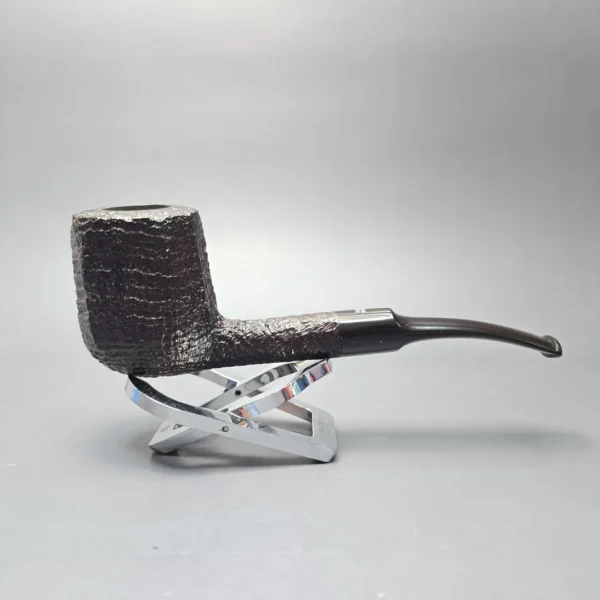 Ben Wade (Peter Wilson) XL Sandblasted Panel Billiard Estate Briar Pipe, Unsmoked - Image 3