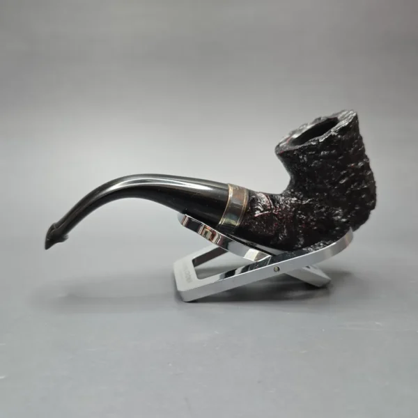 Peterson Cobble 05 Rusticated and Sandblasted Calabash with Silver (New) - Image 4