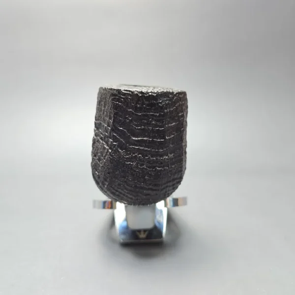 Ben Wade (Peter Wilson) XL Sandblasted Panel Billiard Estate Briar Pipe, Unsmoked - Image 4