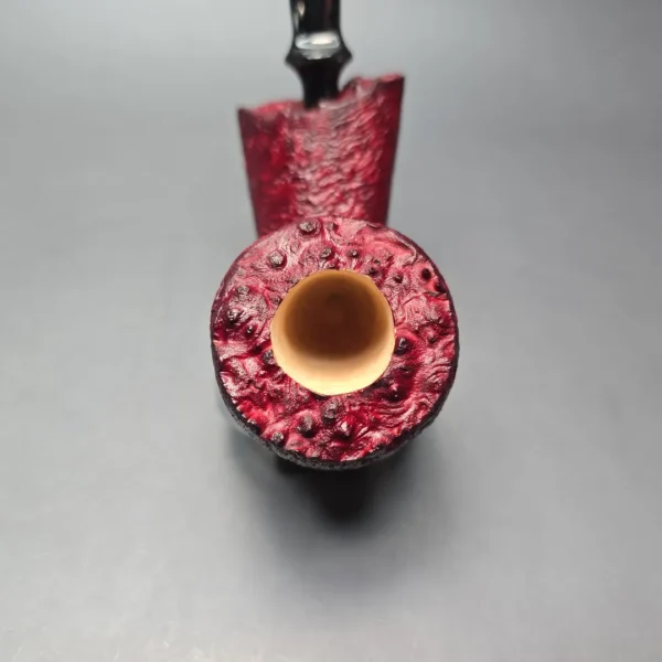 Buckeye Hand Made Contrast Sandblasted Acorn w/ Plateaux Briar Pipe, New - Image 6