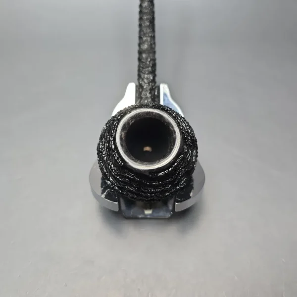 Walt Cannoy Cardinal House Munn Rusticated Pencil Shank Prince Handmade Briar Pipe, New - Image 5