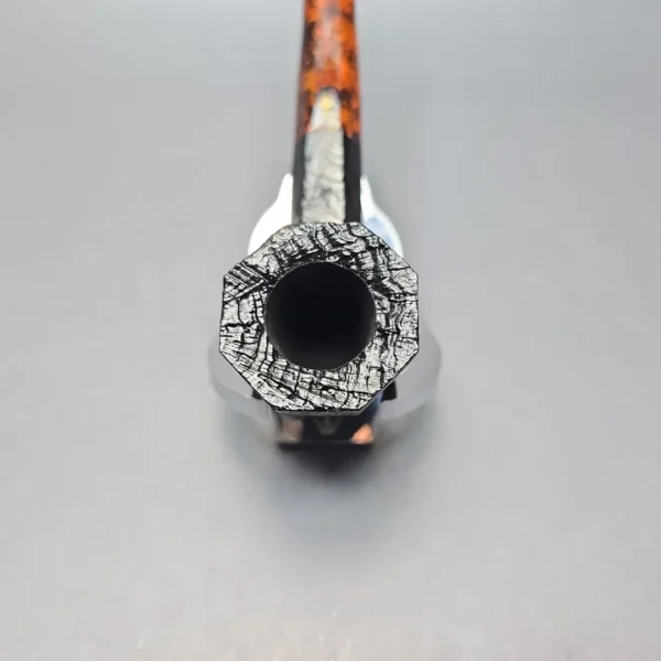 Savinelli Ottagono Long II Sandblasted Panel Dublin Briar Pipe, New, 6mm - Image 7