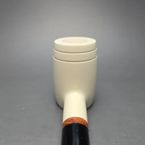 MBSD Meerschaum Deluxe Smooth "Whittler" Poker with Briar-Mortise (New) - Image 7