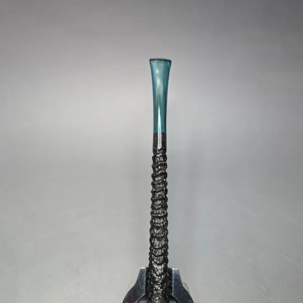 Walt Cannoy Cardinal House Munn Rusticated Pencil Shank Prince Handmade Briar Pipe, New - Image 6
