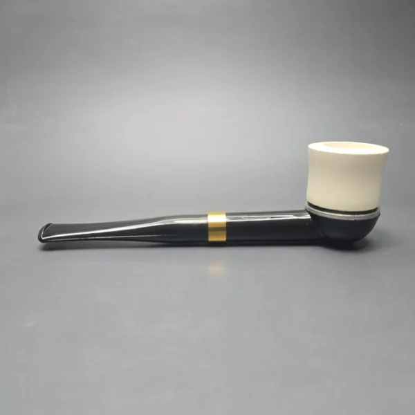 Falcon International w/ MBSD Meerschaum Dublin Block Meerschaum Bowl Pipe, New, 6mm - Image 14