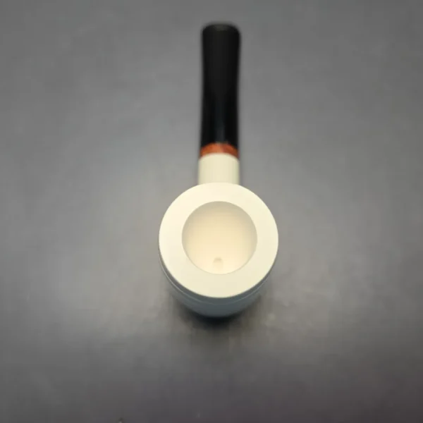 MBSD Meerschaum Deluxe Smooth "Whittler" Poker with Briar-Mortise (New) - Image 8
