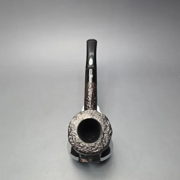 Ben Wade (Peter Wilson) XL Sandblasted Panel Billiard Estate Briar Pipe, Unsmoked - Image 9