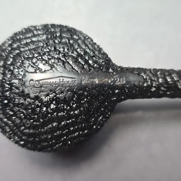 Walt Cannoy Cardinal House Munn Rusticated Pencil Shank Prince Handmade Briar Pipe, New - Image 10