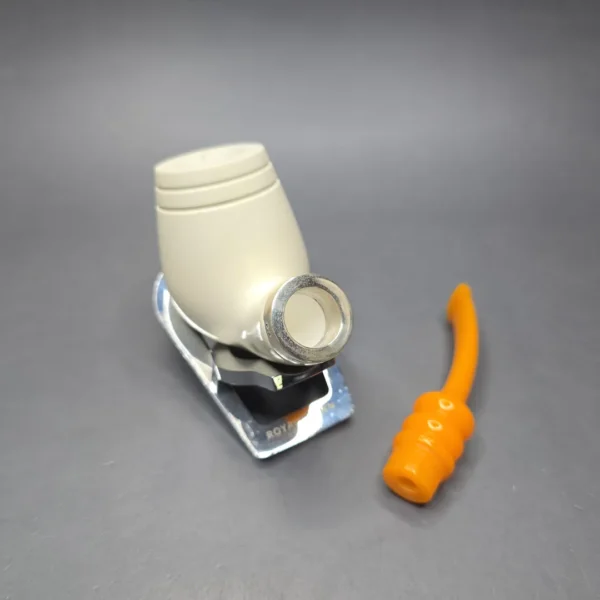 MBSD Meerschaum Silver Smooth Brandy Reverse Calabash Block Meerschaum Pipe, New - Image 10