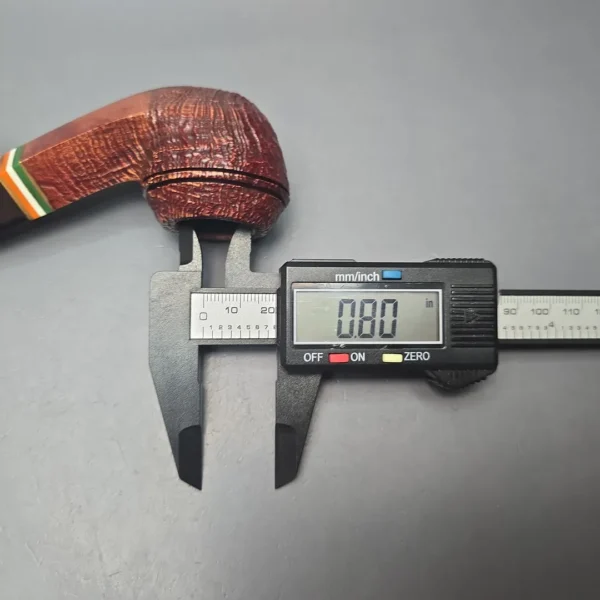 Peterson 2026 St Patrick's Day 80s Sandblasted Bent Bulldog Briar Pipe, New - Image 13