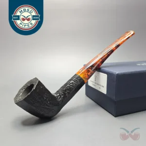 Savinelli Ottagono Long II Sandblasted Panel Dublin Briar Pipe, New, 6mm