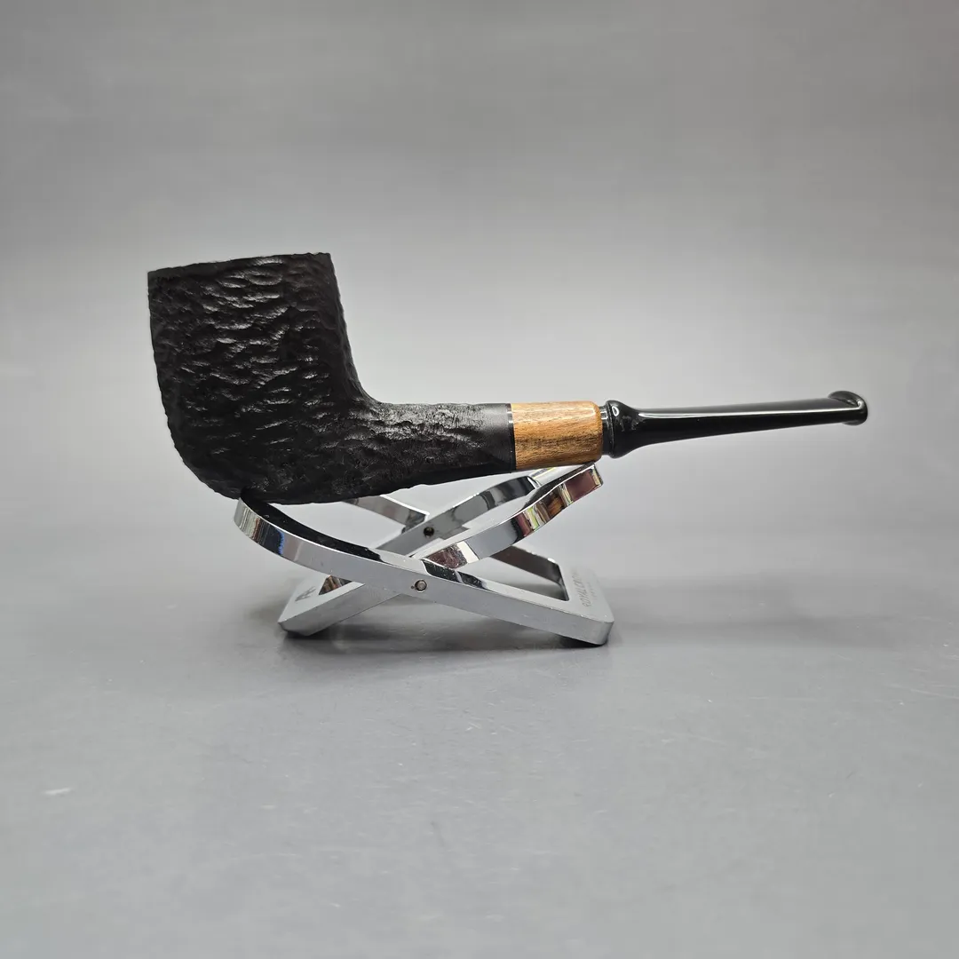 MBSD Briars by Piero Vitale Black Rusticated Billiard with Olivewood (New) - Image 2