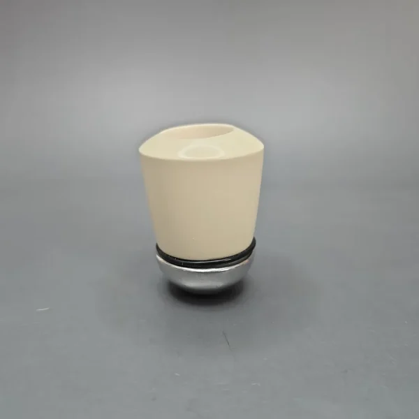 Falcon Chrome Dental w/ MBSD Meerschaum Rhodesian Block Meerschaum Bowl Pipe, New - Image 3