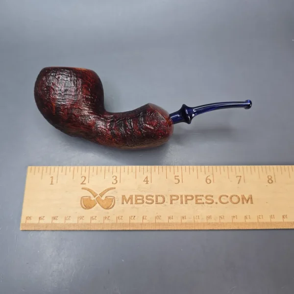 Buckeye Hand Made Contrast Sandblasted Wasp Briar Pipe, New - Image 13
