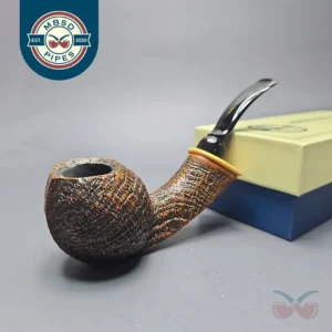 MBSD Briars Modern Masters 2 (K) Sandblasted Blowfish w/ Boxwood Handmade Briar Pipe, New