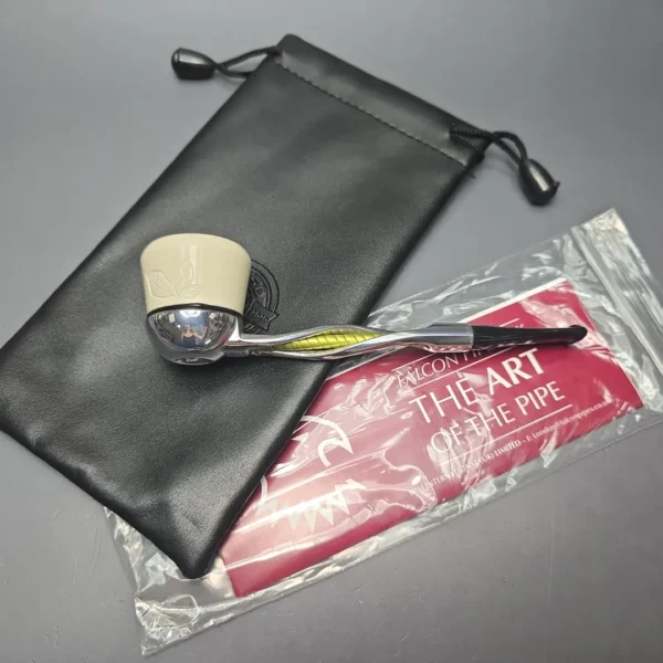 Falcon Shillelagh Green w/ MBSD Meerschaum Dublin Meerschaum Bowl Pipe, New - Image 14