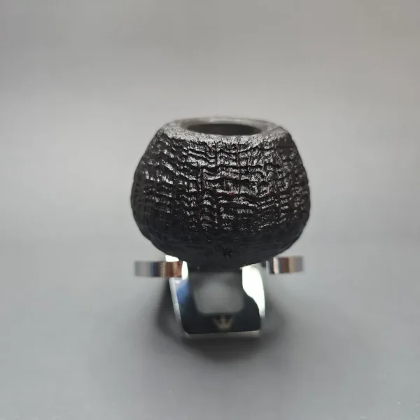 Abe Herbaugh 2026 Sandblasted Tomato w/ Horn Estate Briar Pipe, American Estates - Image 3