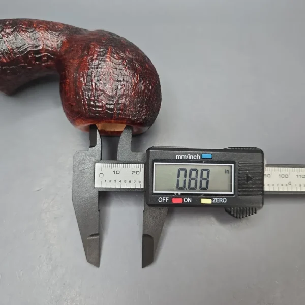 Buckeye Hand Made Contrast Sandblasted Wasp Briar Pipe, New - Image 12