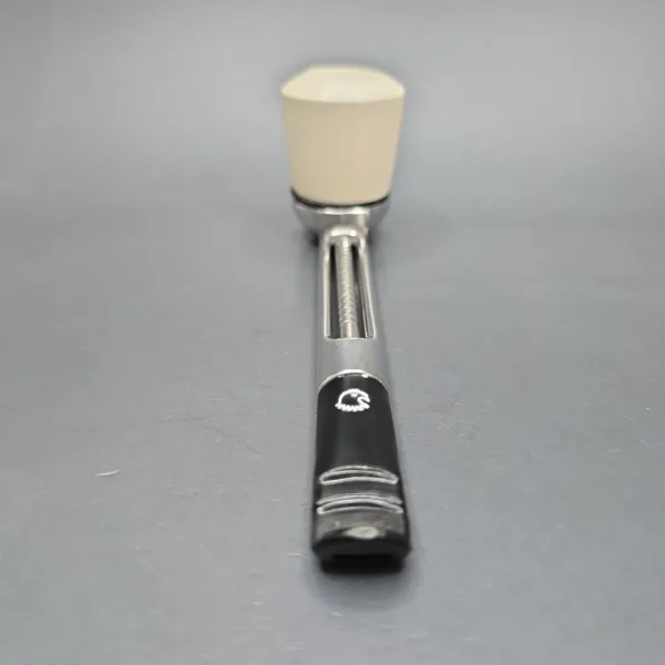Falcon Chrome Dental w/ MBSD Meerschaum Rhodesian Block Meerschaum Bowl Pipe, New - Image 5