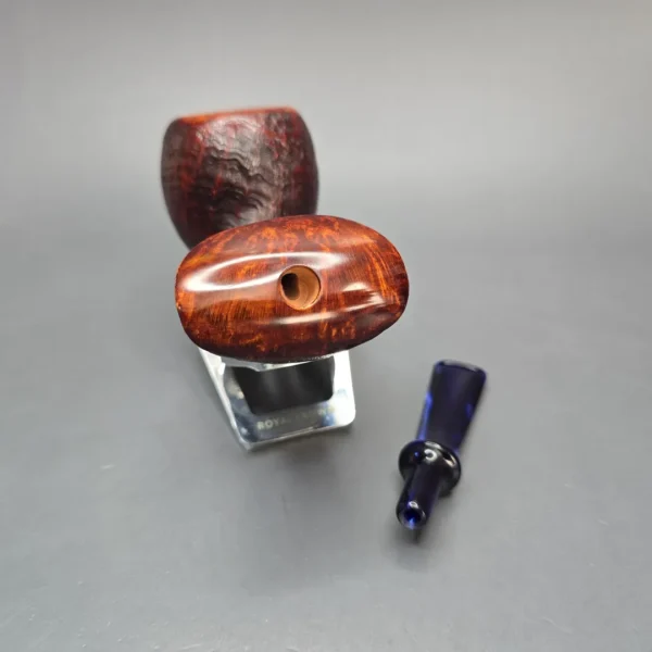 Buckeye Hand Made Contrast Sandblasted Wasp Briar Pipe, New - Image 14