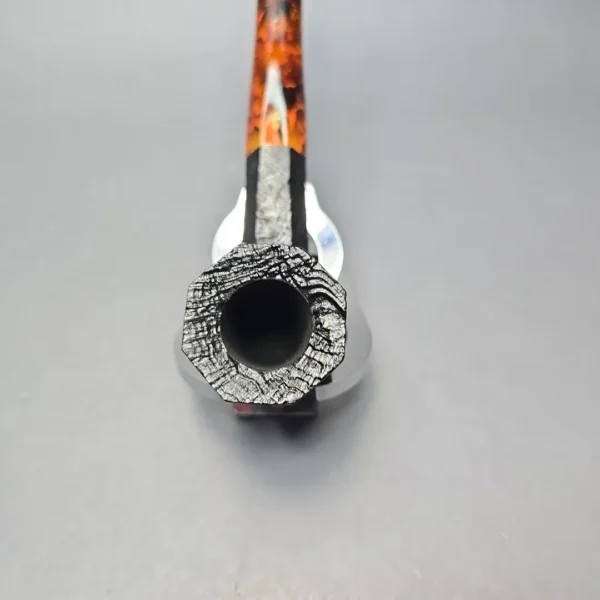 Savinelli Ottagono Long II Sandblasted Panel Dublin Briar Pipe, New, 6mm - Image 9