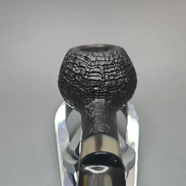 Abe Herbaugh 2026 Sandblasted Tomato w/ Horn Estate Briar Pipe, American Estates - Image 6