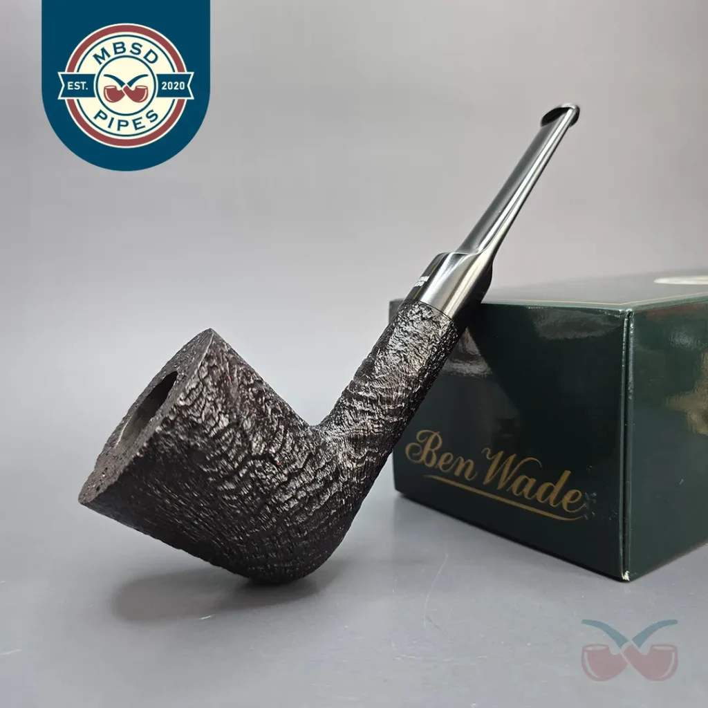 Ben Wade (Peter Wilson) Magnum Sandblasted Dublin Estate Briar Pipe, Unsmoked
