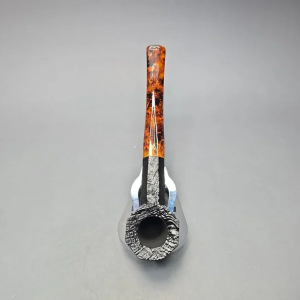 Savinelli Ottagono Long II Sandblasted Panel Dublin Briar Pipe, New, 6mm - Image 8