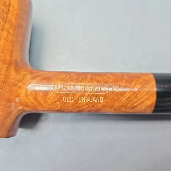 James Upshall Empire Old England XXL Smooth Poker Estate Briar Pipe, Unsmoked - Image 11