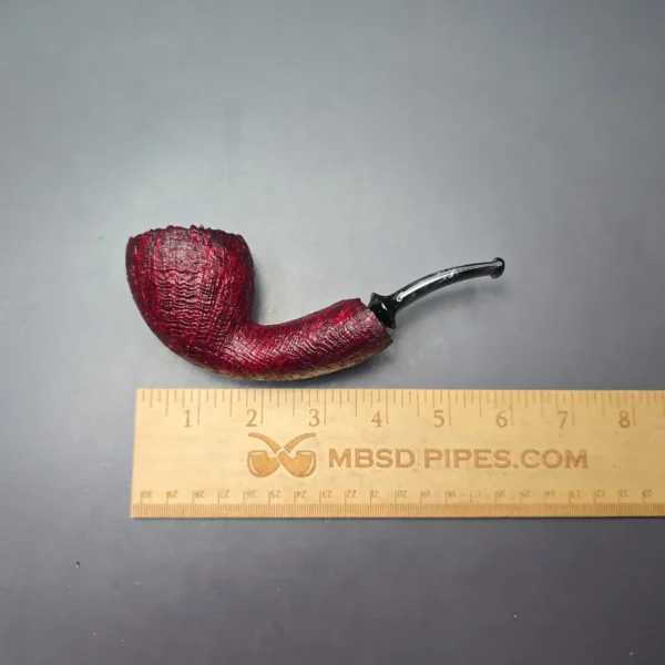 Buckeye Hand Made Contrast Sandblasted Acorn w/ Plateaux Briar Pipe, New - Image 11
