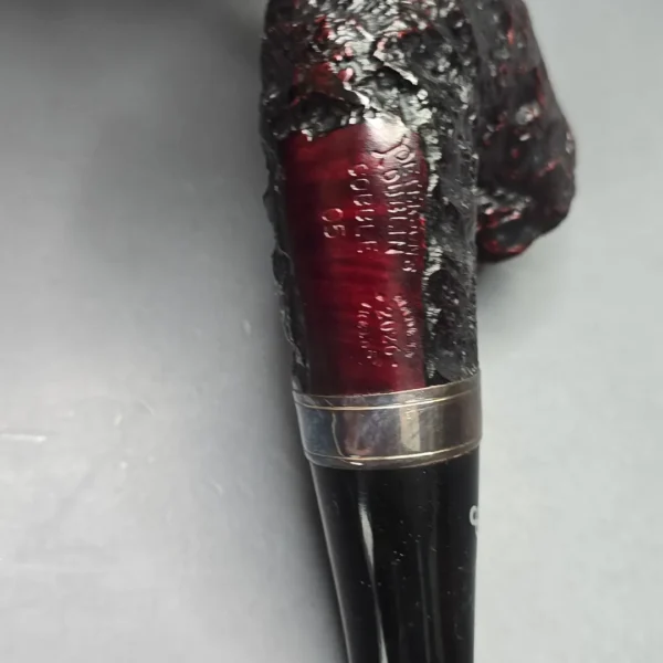 Peterson Cobble 05 Rusticated and Sandblasted Calabash with Silver (New) - Image 11