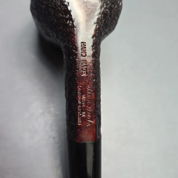 Ben Wade (Peter Wilson) XL Sandblasted Panel Billiard Estate Briar Pipe, Unsmoked - Image 11