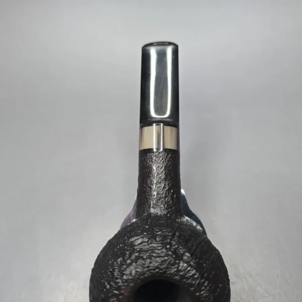 Abe Herbaugh 2026 Sandblasted Tomato w/ Horn Estate Briar Pipe, American Estates - Image 8