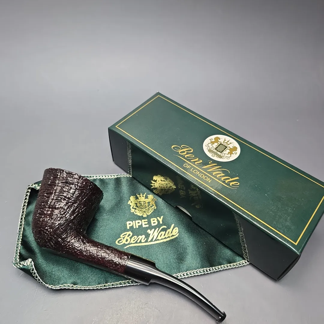 Ben Wade (Peter Wilson) XL Sandblasted Dublin Estate Briar Pipe, Unsmoked - Image 2