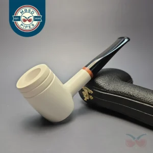 MBSD Meerschaum Deluxe Smooth "Whittler" Poker with Briar-Mortise (New)