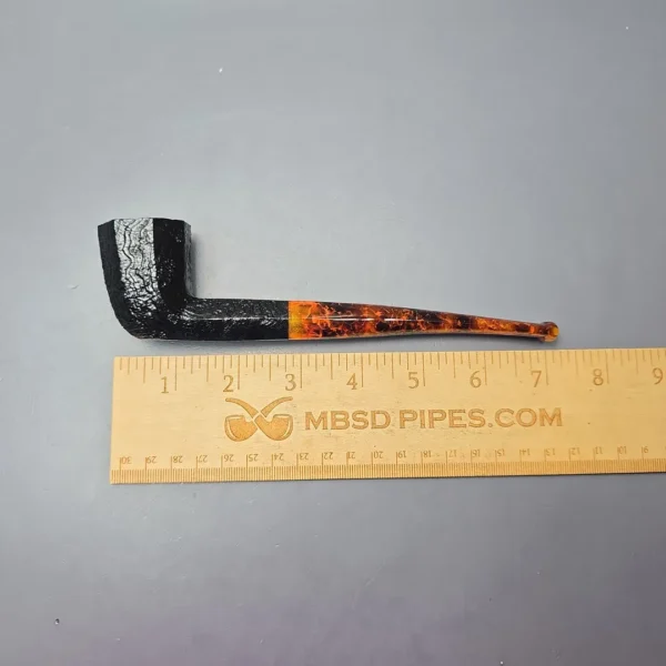 Savinelli Ottagono Long II Sandblasted Panel Dublin Briar Pipe, New, 6mm - Image 13