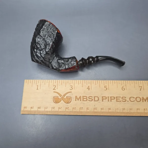Nording 5 Partially Sandblasted Freehand Estate Briar Pipe, Danish Estates - Image 12