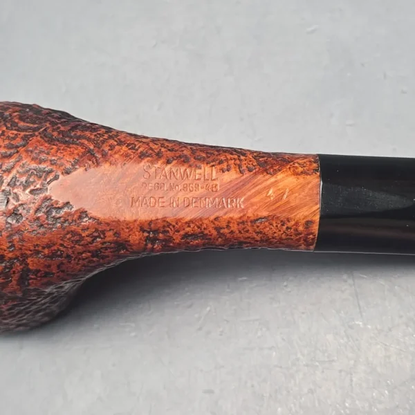 Stanwell Reg Era (c.1960s-70s) 47 Sandblasted Scoop Estate Briar Pipe, Unsmoked - Image 11