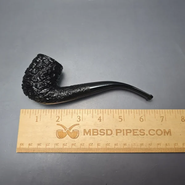 Savinelli 150th Anniversary Capri Root Briar 606 KS Rusticated Bent Billiard Briar Pipe, New - Image 12
